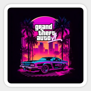 grand theft auto 6 - CAR _002 Sticker